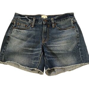 J.Crew High-Rise Denim Cutoff Shorts with Raw Hem | Size 24